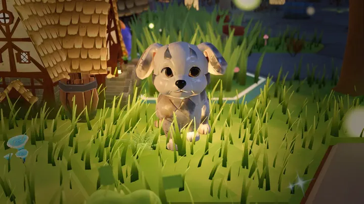 De pup in de nacht